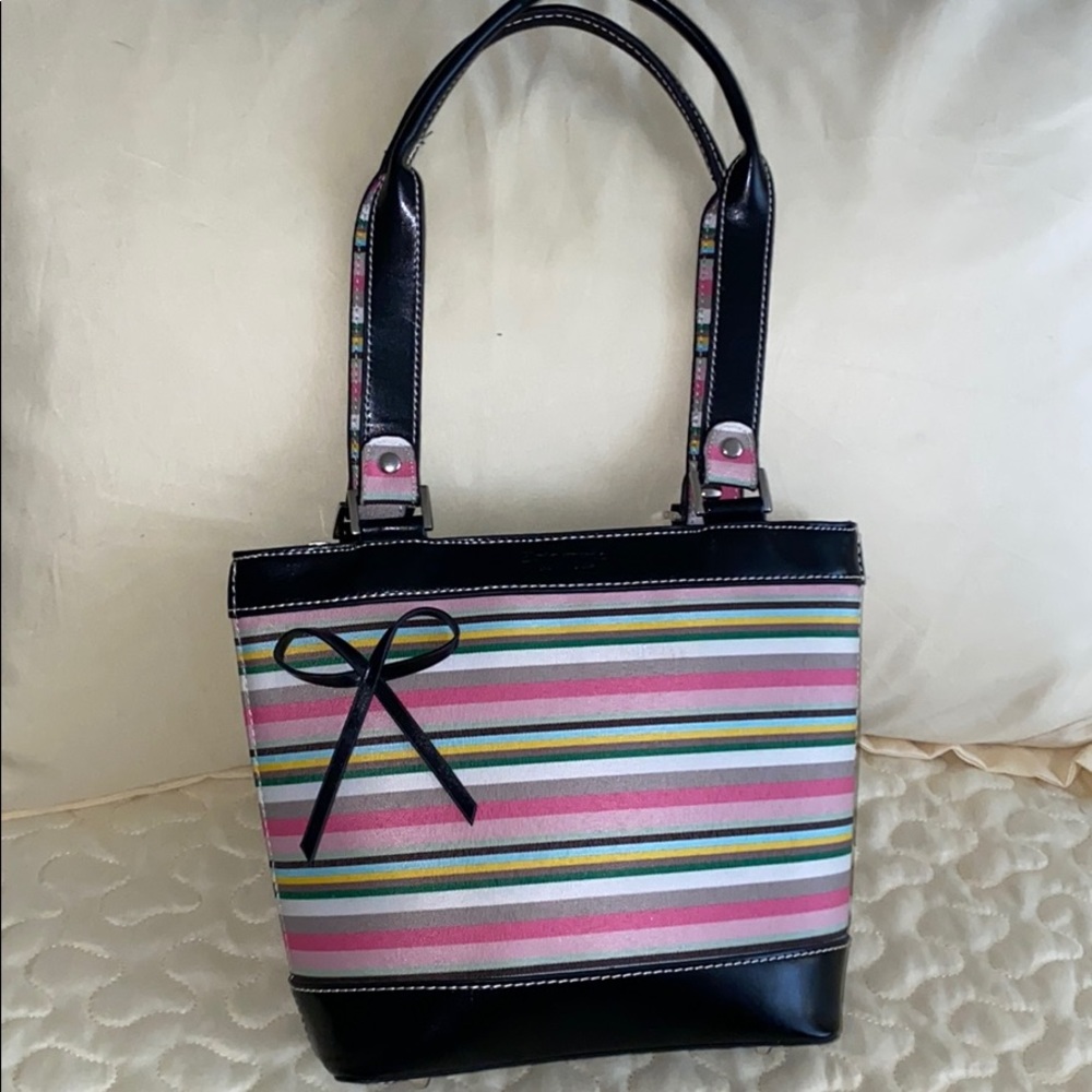 Kate Spade Pink striped Purse.